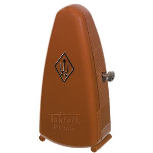 Wittner – 831 Metronome Taktell Piccolo without Bell – Plastic Casing Mahogany-brown