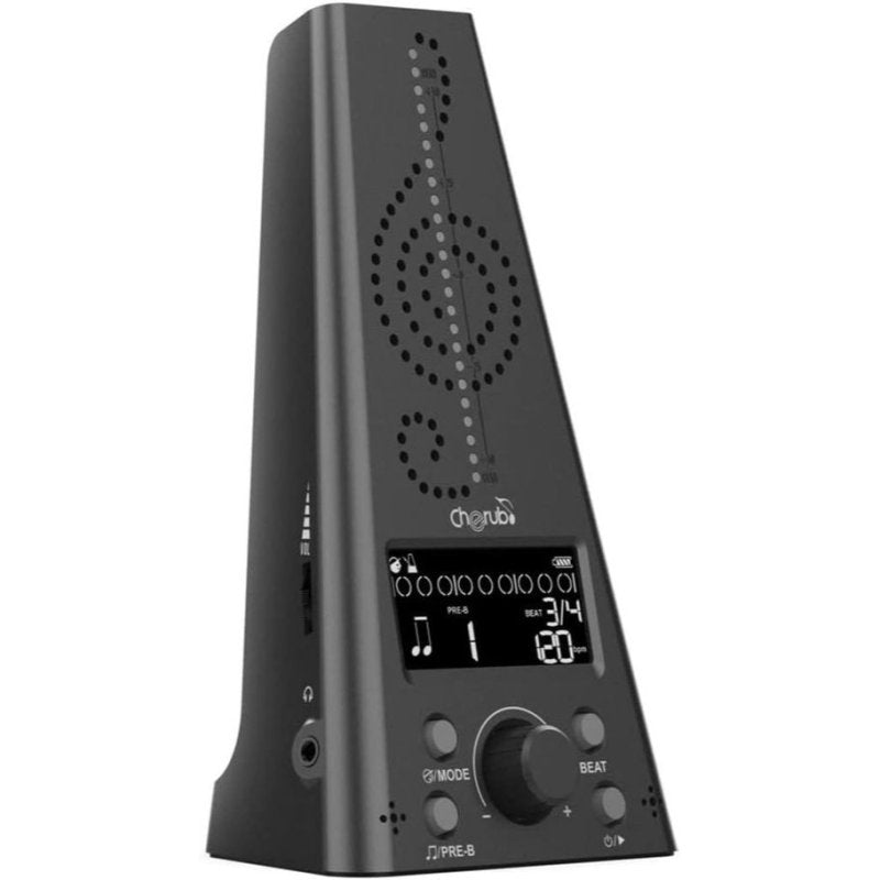 Cherub - Rechargeable Metro-Tuner Electronic Metronome, Black #WMT-230