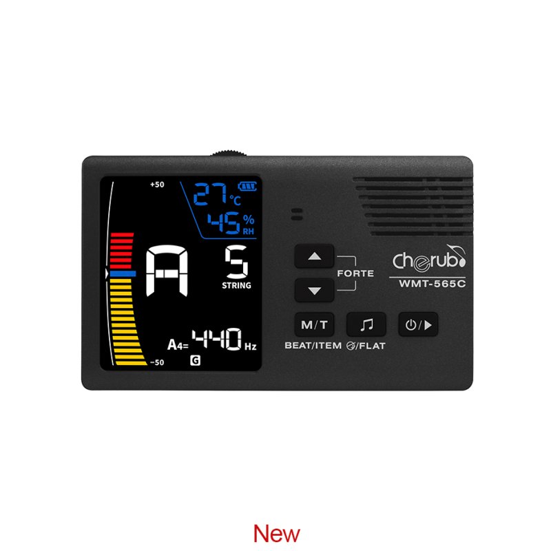 Cherub - 5-In-1 Rechargeable String Instrument Mate Hygrometer & Thermometer Equipped #WMT-565C