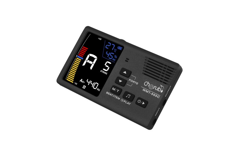 Cherub - 5-In-1 Rechargeable String Instrument Mate Hygrometer & Thermometer Equipped #WMT-565C