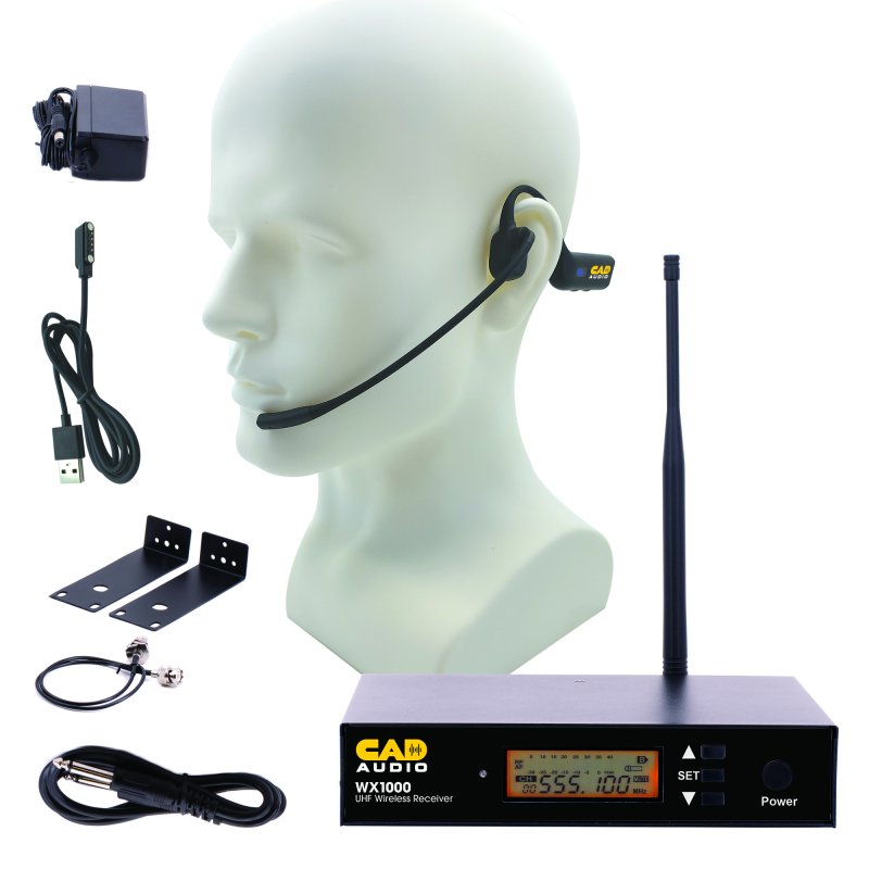 CAD Audio - Wireless Headworn Microphone System (550 to 590 MHz) #WX1000HW
