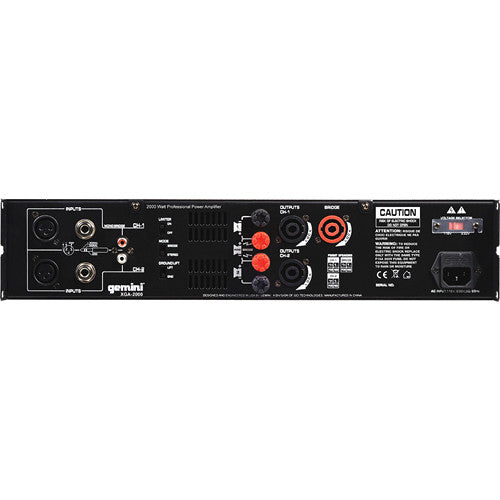 Gemini - 2000W Professional Power Amplifier #XGA-2000