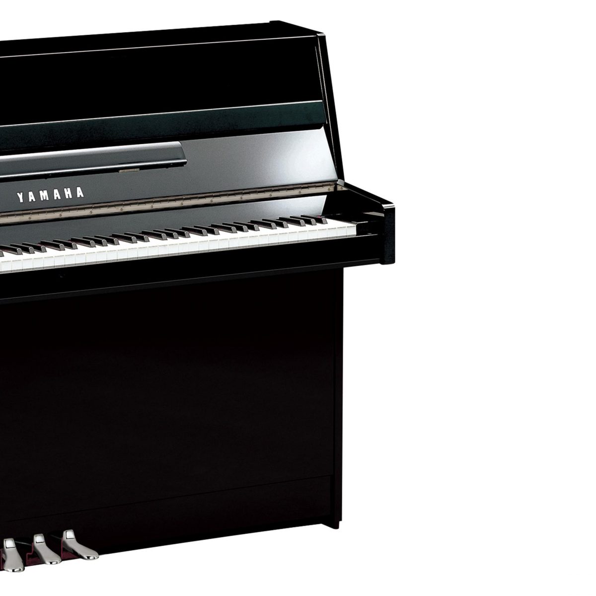 Yamaha B1PEC - Upright Piano - Polished Ebony with Chrome side