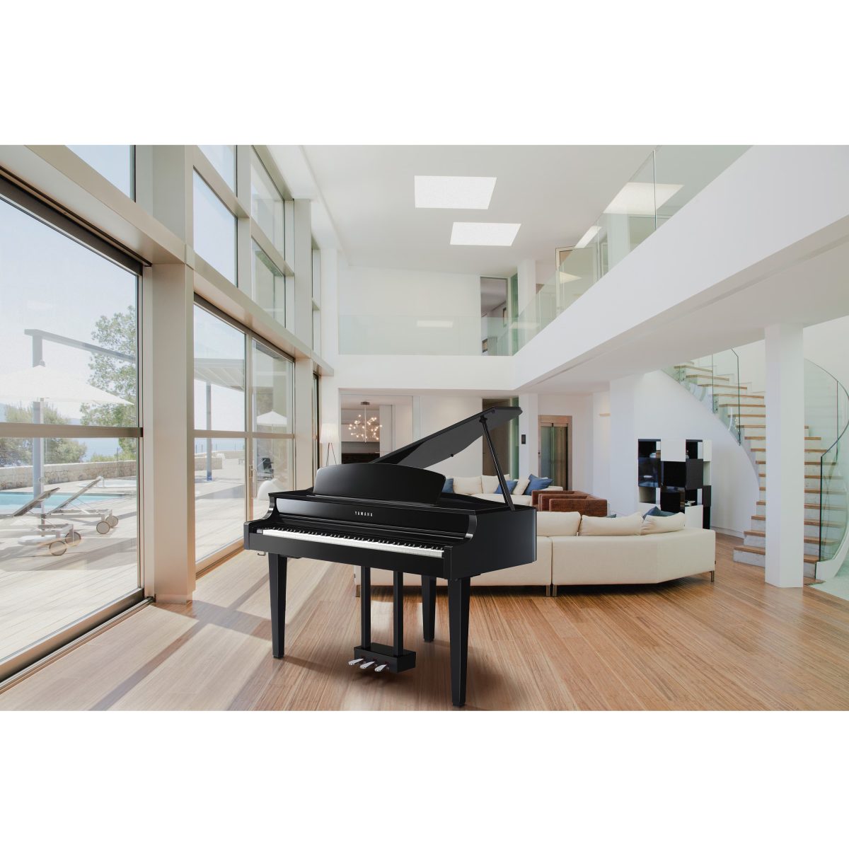 Yamaha - USED - CLP-665GP Clavinova Digital Grand Piano