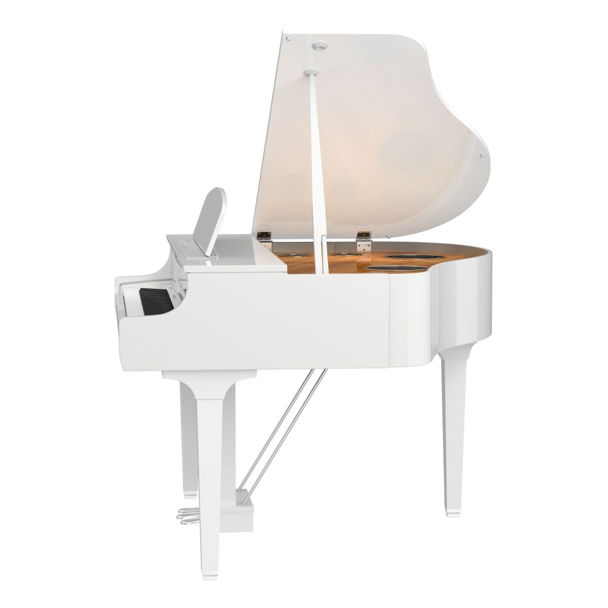 Yamaha - CLP795GPPWH - Clavinova Grand - Polished White side