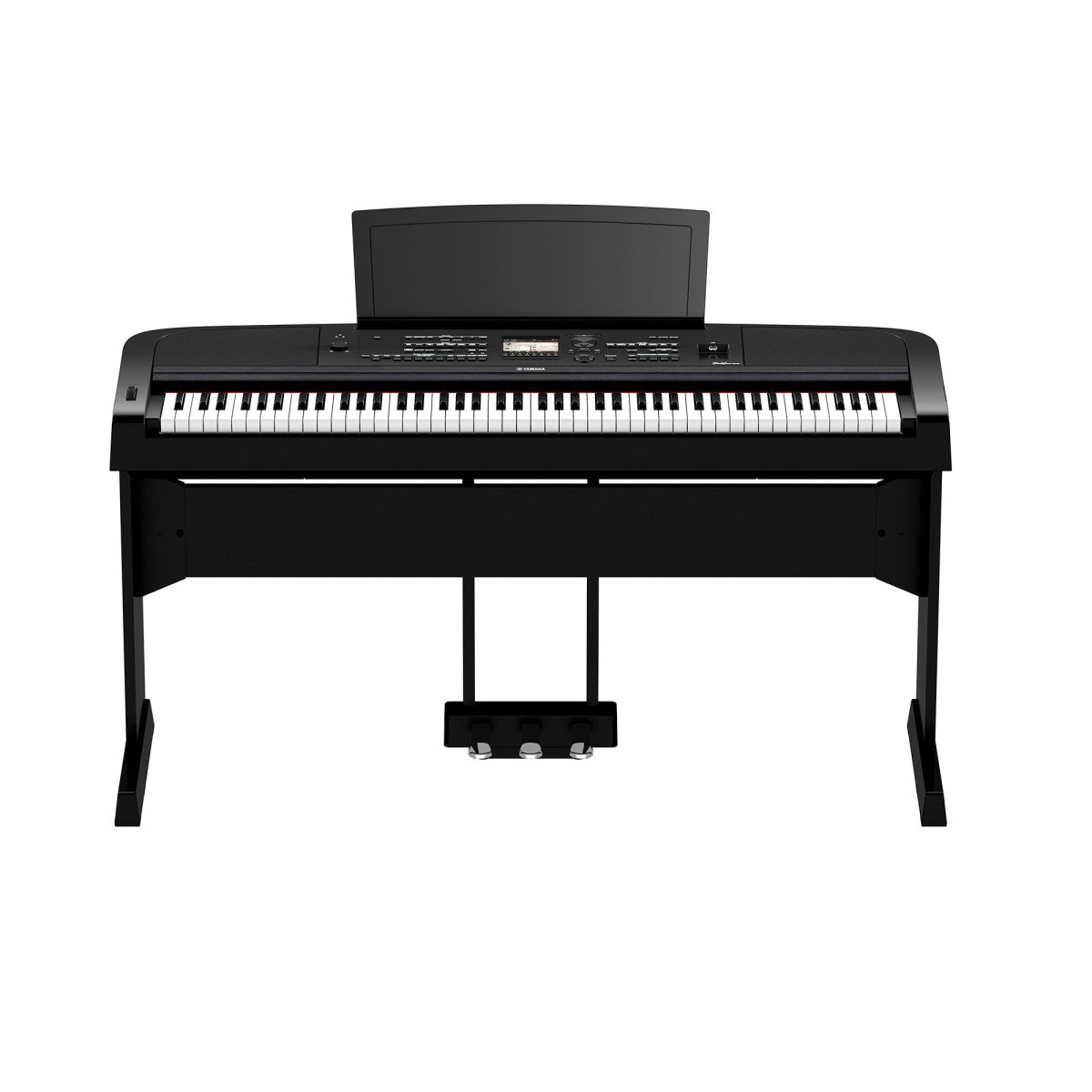 Yamaha DGX670B with L300 and LP1B front