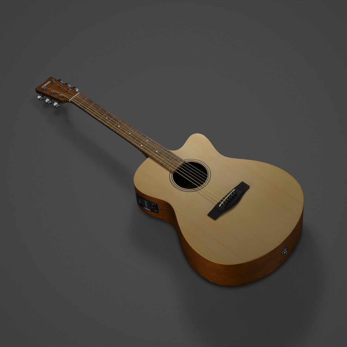 Yamaha - FSX400C Natural Satin Cutaway Concert-Style Electro Acoustic Guitar