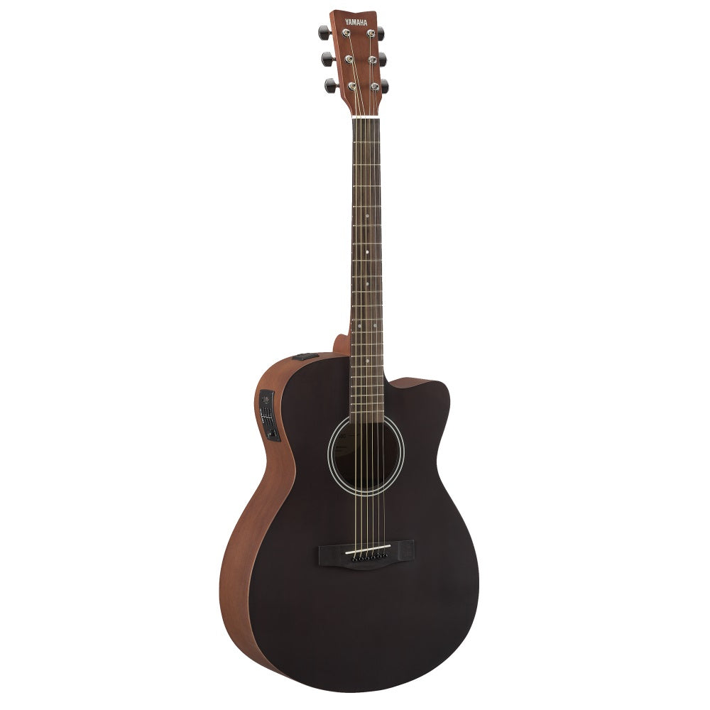 Yamaha - FSX400C Smoky Black Cutaway Concert-Style Electro Acoustic Guitar