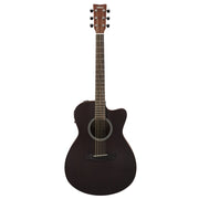 Yamaha - FSX400C Smoky Black Cutaway Concert-Style Electro Acoustic Guitar