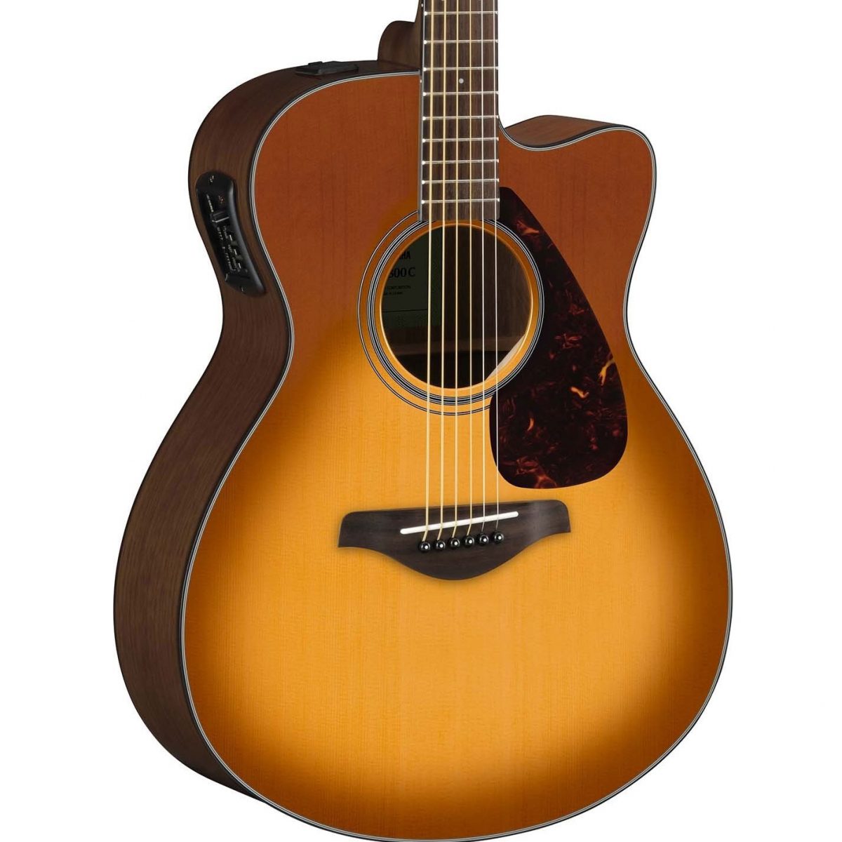 Yamaha FSX800CSDB - Electro/Acoustic Guitar Sand Burst body