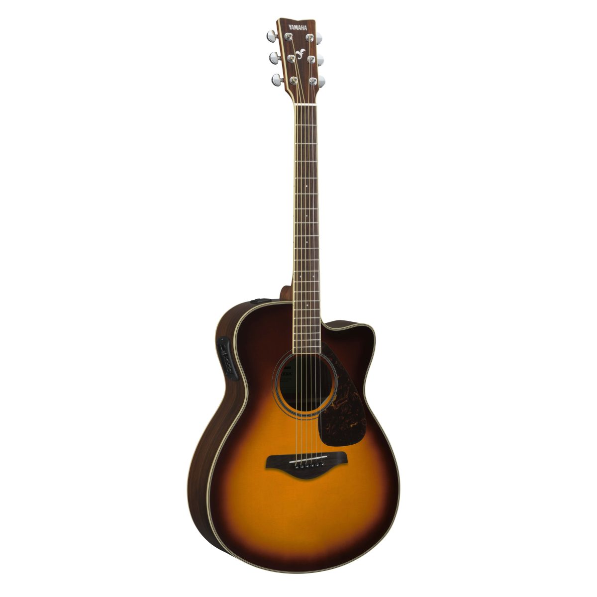 Yamaha - FSX830C Brown Sunburst Acoustic-Electric Concert Guitar