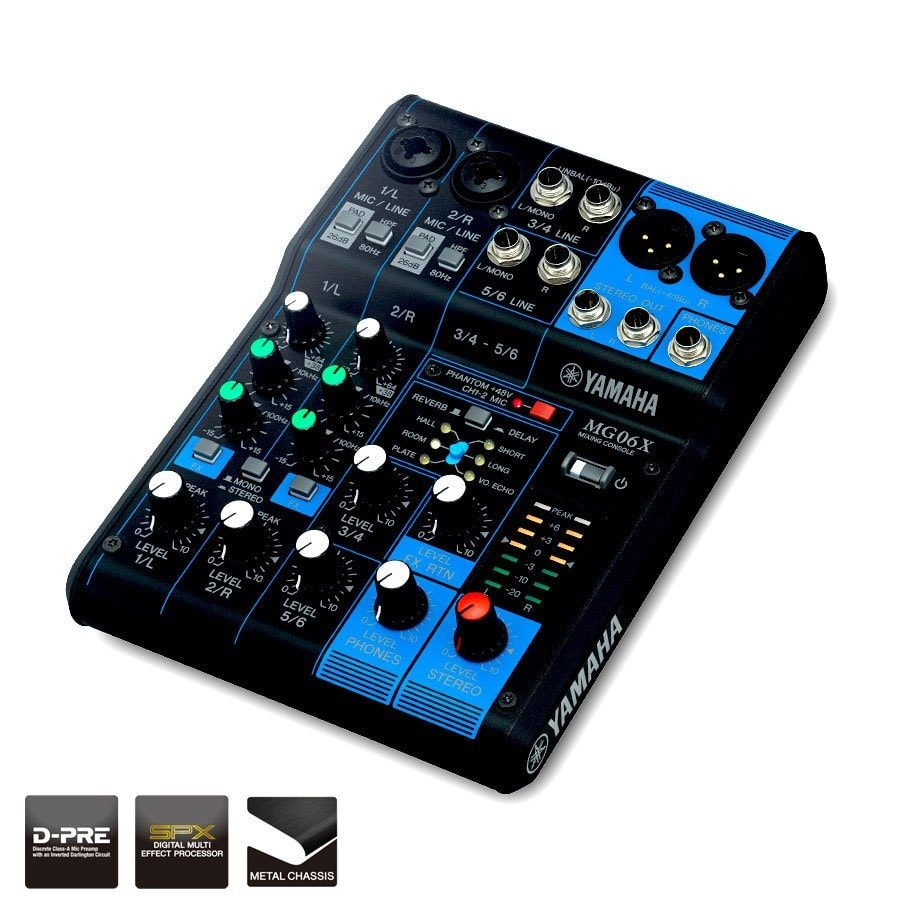 Yamaha MG06X - 6-Channel Mixing Console angle