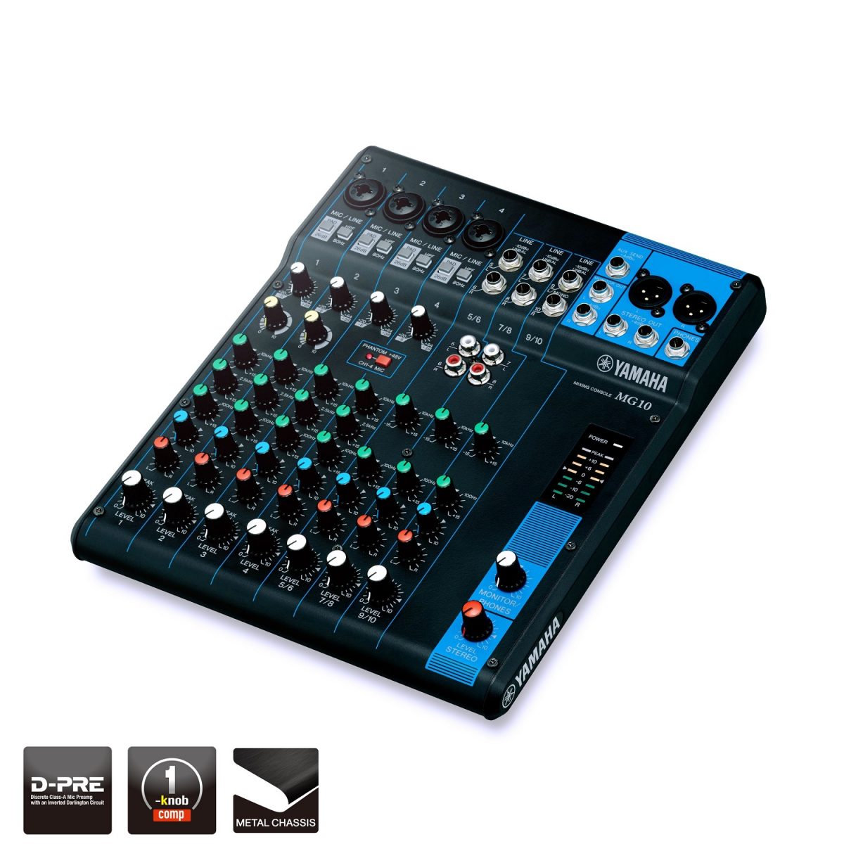Yamaha MG10 - 10-Channel Mixing Console with logos