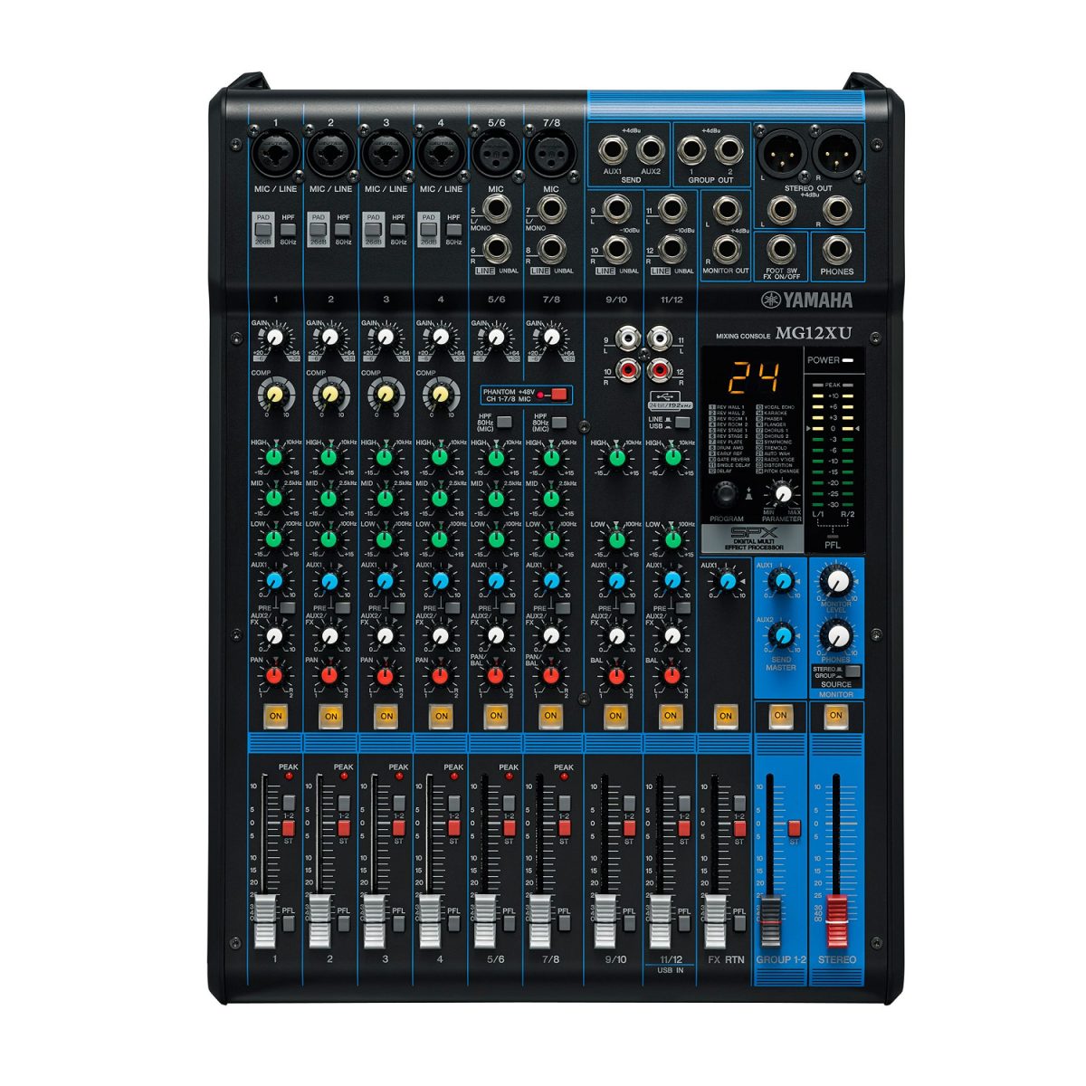 Yamaha MG12XU - 12-Channel USB Mixing Console
