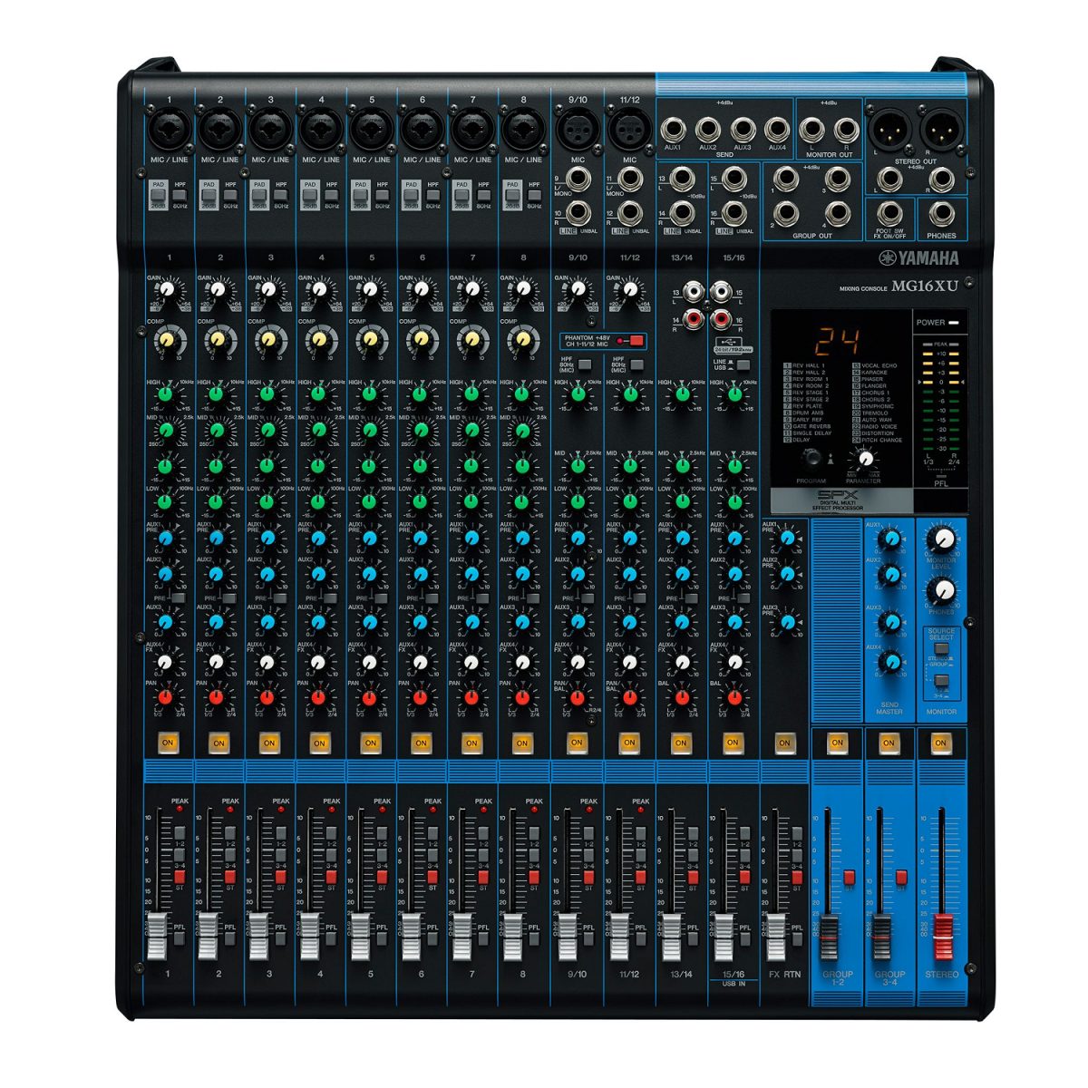 Yamaha MG16XU - 16 Channel MG Series Mixer w/Effects