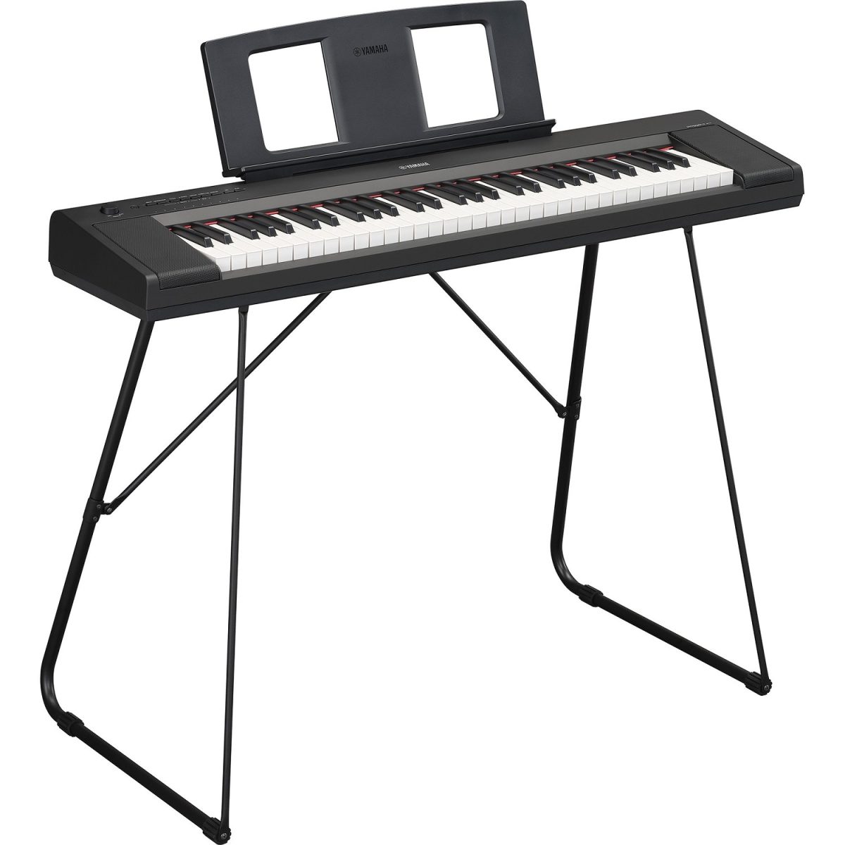 Yamaha - NP-15 Piaggero 61-Key Keyboard - Black With Stand