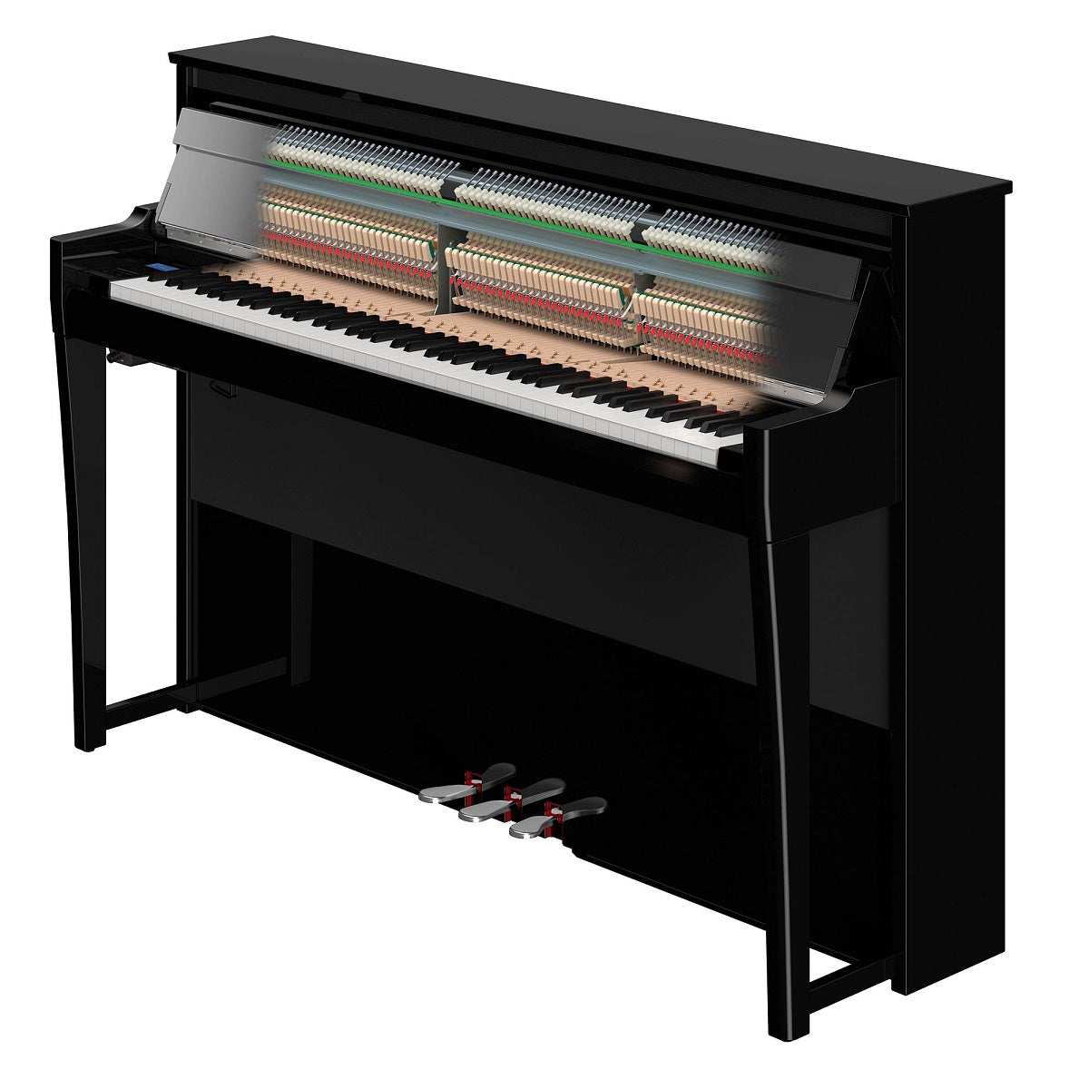 Yamaha - NU1XA AvantGrand Hybrid Upright Piano - Polished Ebony Action