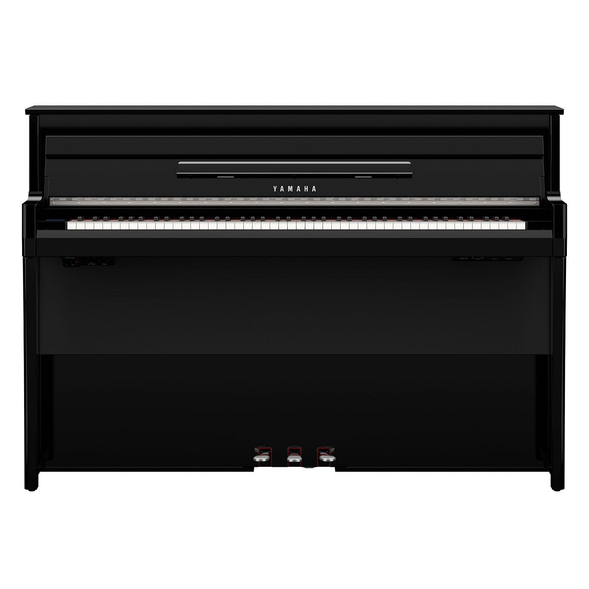 Yamaha - NU1XA AvantGrand Hybrid Upright Piano - Polished Ebony Front