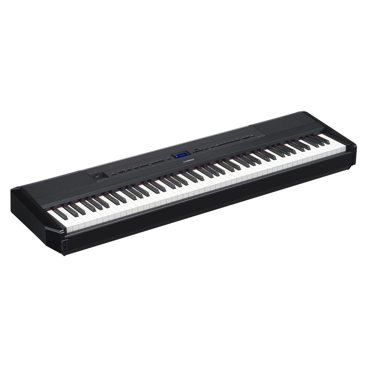 Yamaha - P-525 Black Portable Piano Side