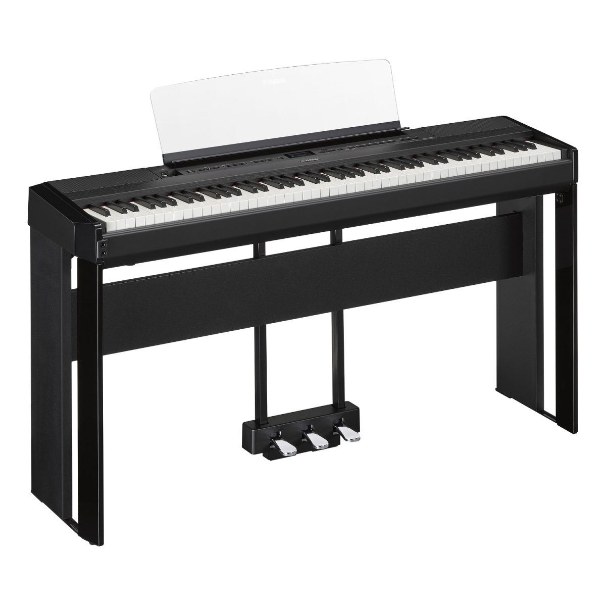 Yamaha - P-525 Black Portable Piano With Stand