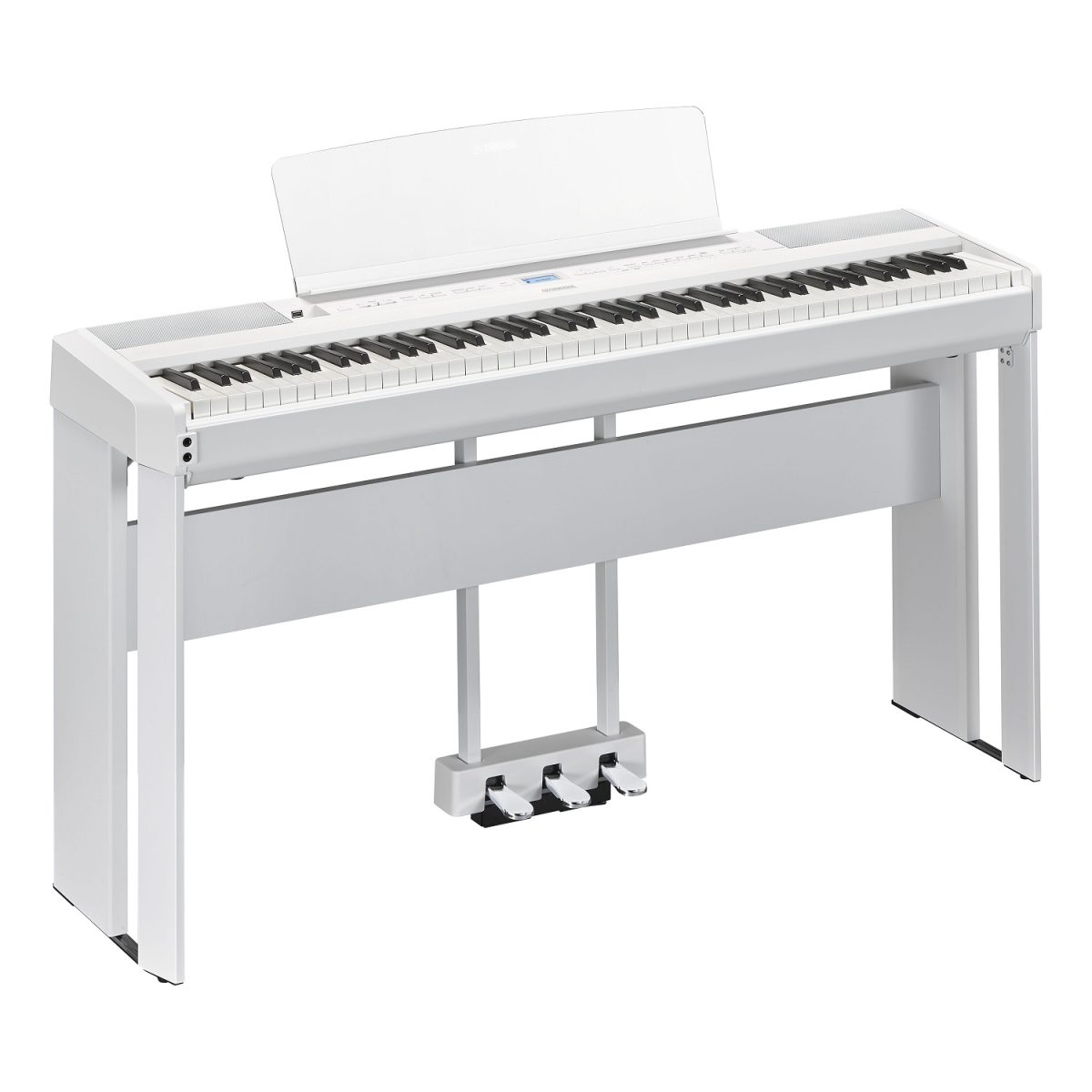 Yamaha - P-525 White Portable Piano With Stand
