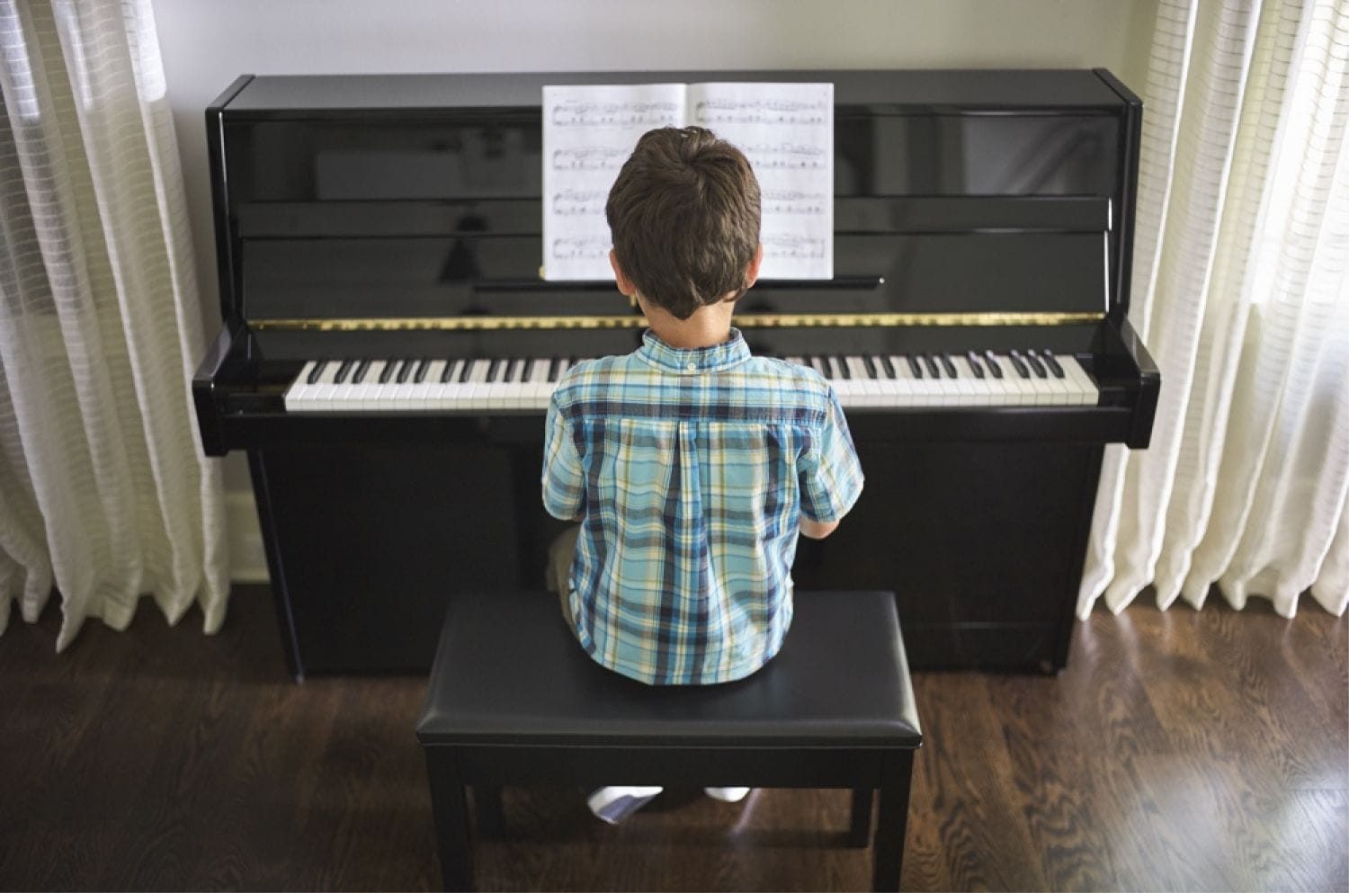 Yamaha - b1 Upright Piano Polished Ebony