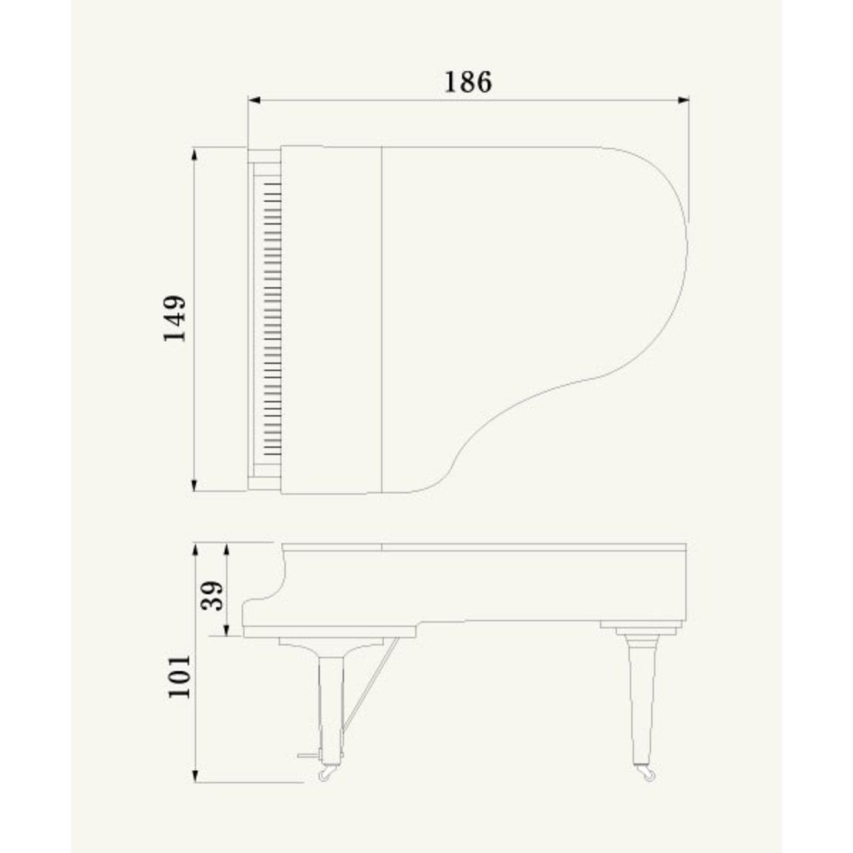 Yamaha C3X - Grand Piano Polished-size