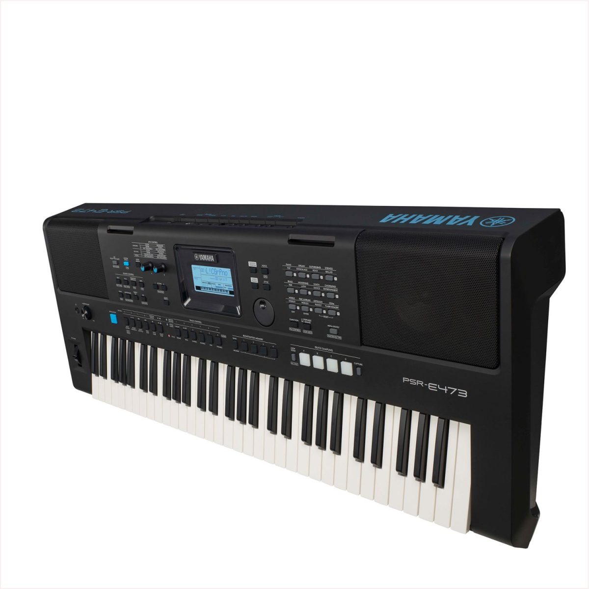 Yamaha - PSRE473 Digital 61n Keyboard-side