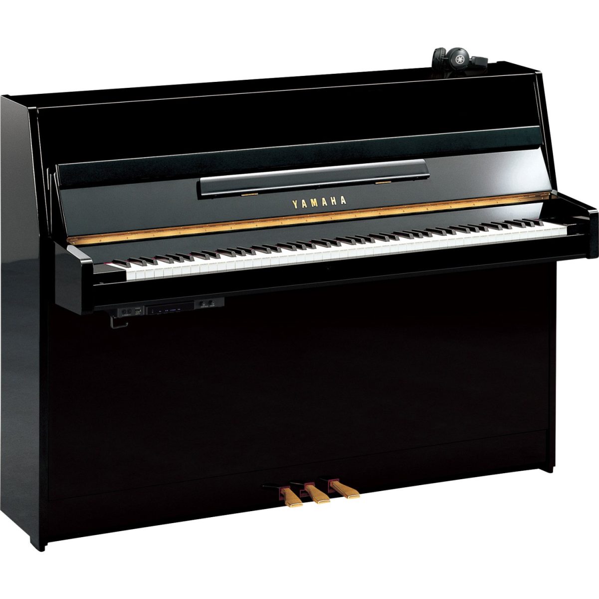 Yamaha - Silent Upright Piano - Polish Ebony - B1SC2PE