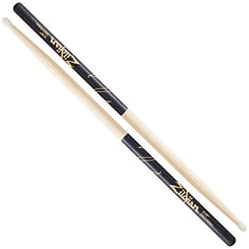Zildjian - 7A Nylon Tip Hickory Drumsticks with Black DIP #Z7AND
