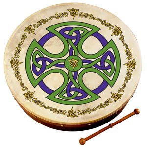 Waltons – 18″ Celtic Cross Bodhran – Brosna Cross – 2503