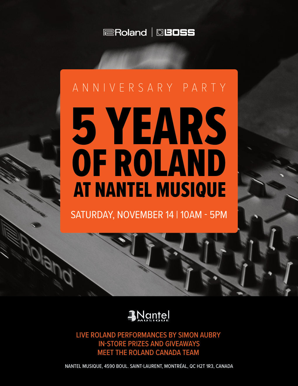 5 years of Roland at Nantel Musique